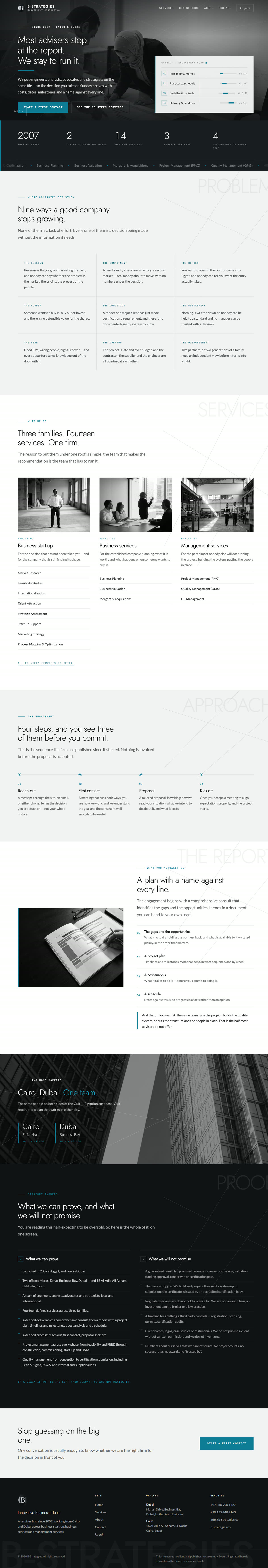 B-Strategies website — built with OmniBrief